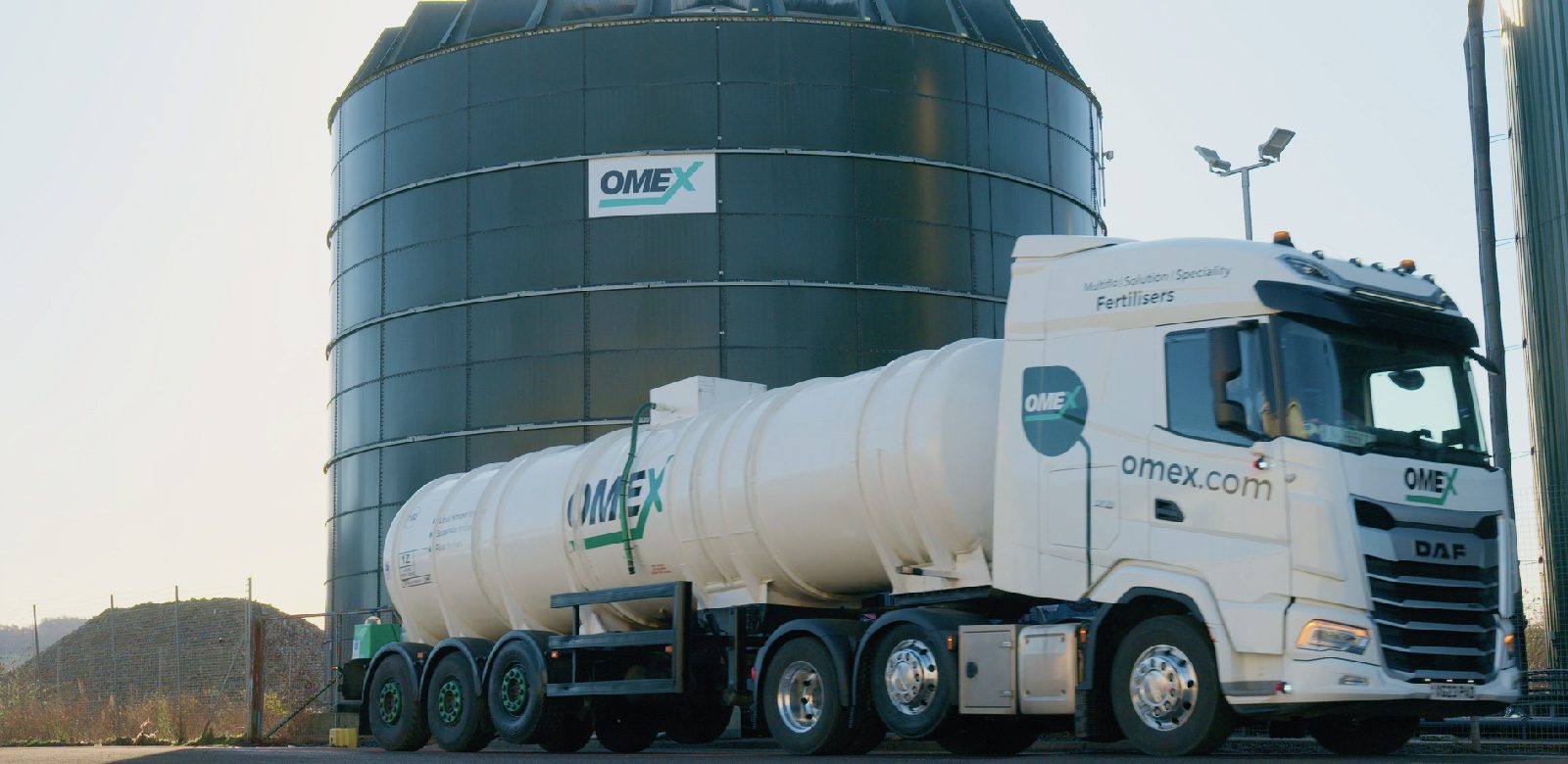 OMEX tanker delivering liquid fertiliser