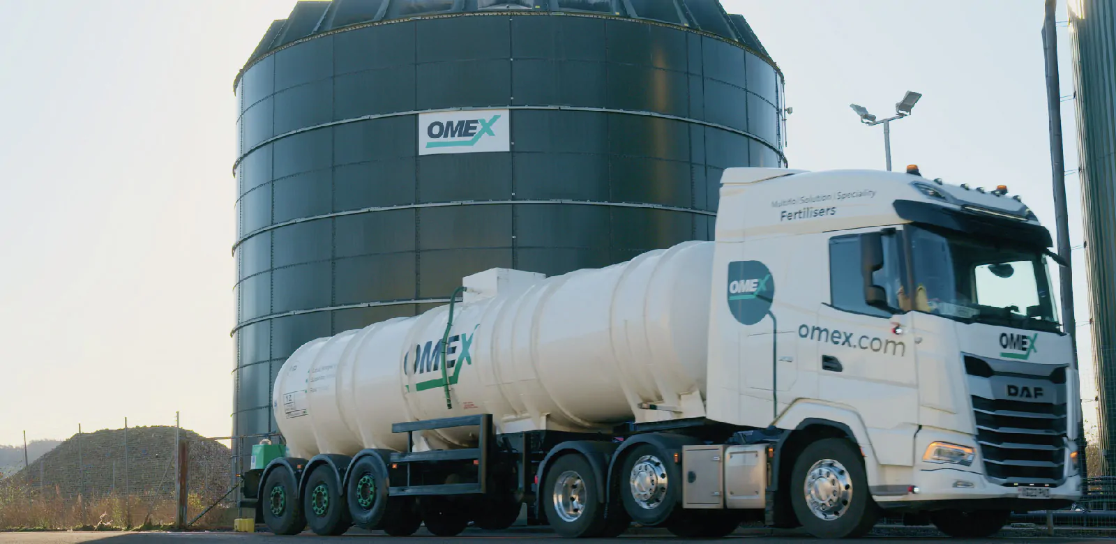 OMEX tanker delivering liquid fertiliser