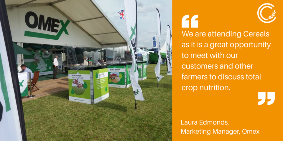 OMEX are attending Cereals
